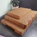 Schneidebrett Stirnholz Eiche "Rohrschach"